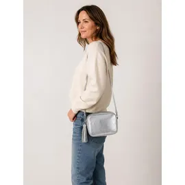 COLLEZIONE ALESSANDRO Umhängetasche Leder Silber