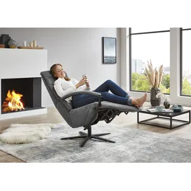 die planbar Relaxsessel DIE PLANBAR Polyester 66 x 110 x 83 cm Grau mit Relaxfunktion
