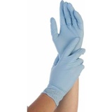 Hygostar Nitril-Handschuh SAFE PREMIUM, S, blau, puderfrei Länge: 240 mm, allergiefrei, lebensmittelunbede (S)