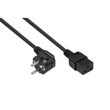 Kabelmeister Netzkabel Schutzkontakt-Stecker Typ E+F (90° gew.), 1,8m
