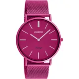 Oozoo OOZOO, pink (beere), Armbanduhren, Damen, Armbanduhr, Damenuhr, Herrenuhr, Lederarmband