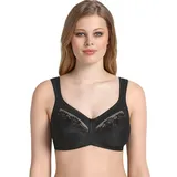 Anita (Since 1886 Damen BH - Safina Entlastungs-BH, Cup-Größe E, Stickerei, Mikrofaser Schwarz 90E