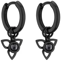 TAMARIS Creolen TJ-0123-E-15 schwarz 375 Edelstahl