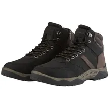 Tom Tailor Herren Wasserfeste Stiefel mit Fütterung, schwarz, Uni, Gr. 45