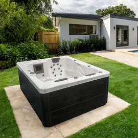 Home Deluxe White Marble Pure 210 x 160 x 80 cm weiß/schwarz