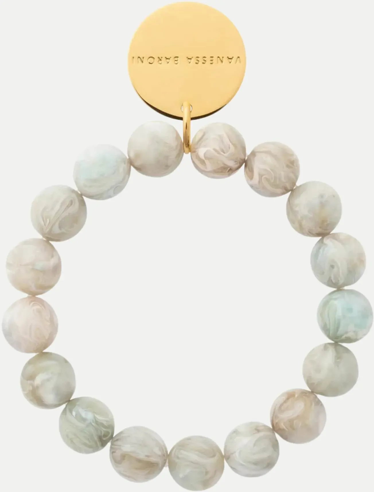 Mini Beads Flex Bracelet Beige