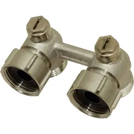 Simplex Hahnblock E2/50 Exclusiv Eckform für Heizkörper G 3/4 AG