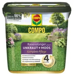COMPO FLORANID® Rasendünger gegen Unkraut+Moos Komplett-Pflege 9 kg für 300 m2