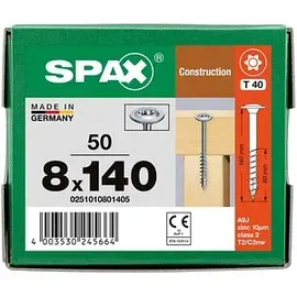 SPAX Tellerkopf T-Star 8,0x140/80 WIROX