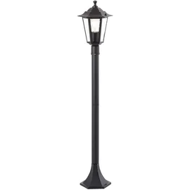 Brilliant Außenstandleuchte Glas Metall 100,0 cm 1x E27 schwarz