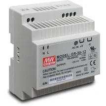 LUNOS 040096 Netzteil groß 5/NT100 für Universalsteuerung 5/UNI, 100W, 230VAC,12VDC SELV, Hutschienenmontage