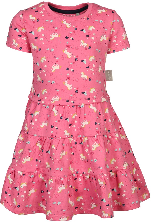 Sigikid - Kleid SPARKLING PONY gemustert in pink, Gr.80