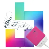 12er Set Müller Licht LED Magic Panels RGB 25lm mit Touchsensor und Musiksensor