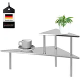 bremermann Küchen-Eckregal, Küchenregal, Gewürzregal (Metallisch)