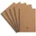 Clairefontaine 5x Notizbuch A5, 60 Blatt liniert, Braun 103566C