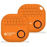 musegear Bluetooth-Schlüsselfinder "Finder 2" in orange 2er Pack | Gr.: onesize