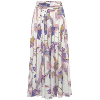 LASCANA Hosenrock Damen creme-flieder-rosé bedruckt Gr.36
