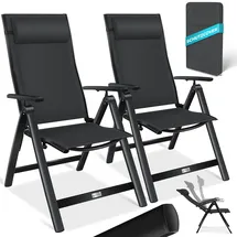 Kesser Campingstuhl Hochlehner Schwarz