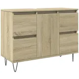 vidaXL Badschrank Sonoma-Eiche 80x33x60 cm Holzwerkstoff