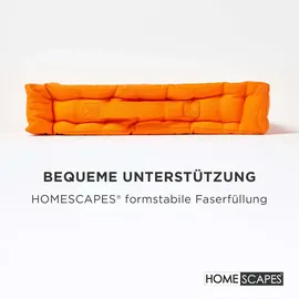 Homescapes Bodenkissen unifarben 50 x 50 cm Orange