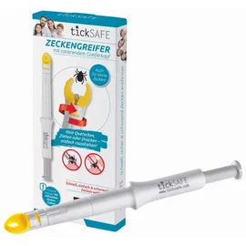tickSAFE Zeckengreifer Mensch, rotierender Greiferkopf, die bessere Zeckenzange