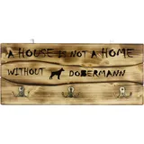OEM Dobermann, - Kleiderbügel mit Hund, Medaillenaufhänger, Wohndeko von Art-dog