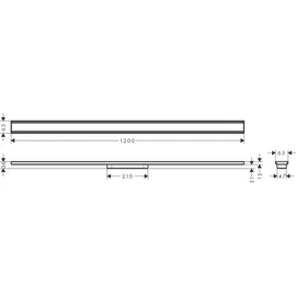 Hansgrohe RainDrain Original Duschrinne 1200 mm
