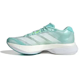 adidas Adizero Boston 13 Damen Semi Flash Aqua/Zero Metallic/Lucid Lemon 39 1/3