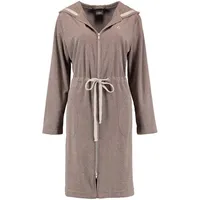 CAWÖ Bademantel mit Kapuze 821 mocca/beige S