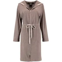 CAWÖ Bademantel mit Kapuze 821 mocca/beige S