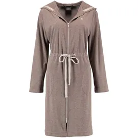 CAWÖ Bademantel mit Kapuze 821 mocca/beige S