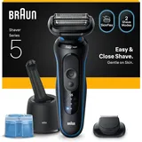 Braun Series 5 Elektrorasierer Herren, Rasierapparat mit 50 Min. Akku, 4in1
