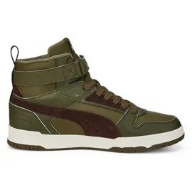 Puma RBD Game Winterized Mid-Top Sneaker gefüttert deep olive/dark chocolate/team gold 40