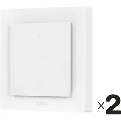 AQARA Lichtschalter Smart H2, WS-K07D, 2 Button, 1 Channel, 2 Stück