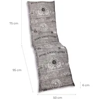 GO-DE Polsterauflage 170 x 50 x 6 cm grau 1 St.
