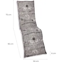 GO-DE Polsterauflage 170 x 50 x 6 cm grau 1 St.