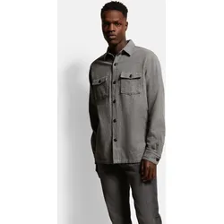 bugatti Langarmhemd »Overshirt«, mit aufgesetzten Taschen bugatti grau XXL