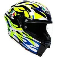 AGV Pista GP RR Soleluna 2023, Integralhelm - Weiß/Neon-Gelb/Blau/Schwarz - L