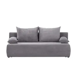 Schlafsofa  Libia , grau , Maße (cm): B: 200 H: 90 T: 91