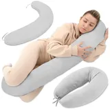 Totsy Baby Schwangerschaftskissen 190 cm Grau