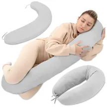 Totsy Baby Schwangerschaftskissen 190 cm Grau