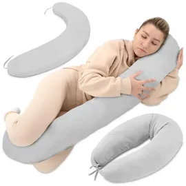 Totsy Baby Schwangerschaftskissen 190 cm Grau