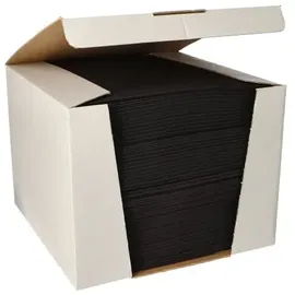 Papstar 100 Servietten "ROYAL Collection" 1/4-Falz 40 cm x 40 cm tiefschwarz