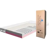 TULENA NOX Matratze 120x200 Komfortschaum weich H1 + H2 Comfort 16 cm Probeschlafen inkl. Wendematratze Antibakterieller Bezug mit Reißverschluss