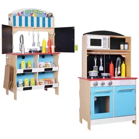 Woomax Teamson - Küche Holz 60 x 40 cm - EIS (ColorBaby 85290)