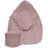 DreamRoots Sitzsack, Pink, Textil, 70x105x70 cm, Oeko-Tex® Standard 100, Wohnzimmer, Hocker, Sitzsäcke, XXL Sitzsäcke