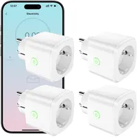 HBN Smart-Home-Steckdose 4 St. Weiß