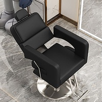 360Home Salon Friseurstuhl Schminkstuhl Höhenverstellbar Haarschneidestuhl Frisierstuhl Coiffeurstuhl Bürostuhl SchwarzPT