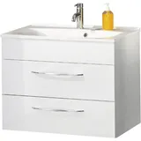 Fackelmann - Waschtisch-Unterbau sceno / Badschrank mit Soft-Close-System / Maße (b x h x t): ca. 80 x 65,5 x 50 cm / hochwertiger Schrank fürs Bad