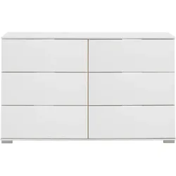 Schubkastenkommode WIMEX "Easy", weiß, B:130cm H:83cm T:41cm, Sideboards